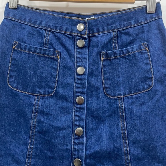 Urban Outfitters BDG Button Front Denim Skirt Size S - Picture 6 of 9